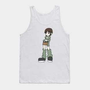 Anime cartoony girl y2k-3 Tank Top